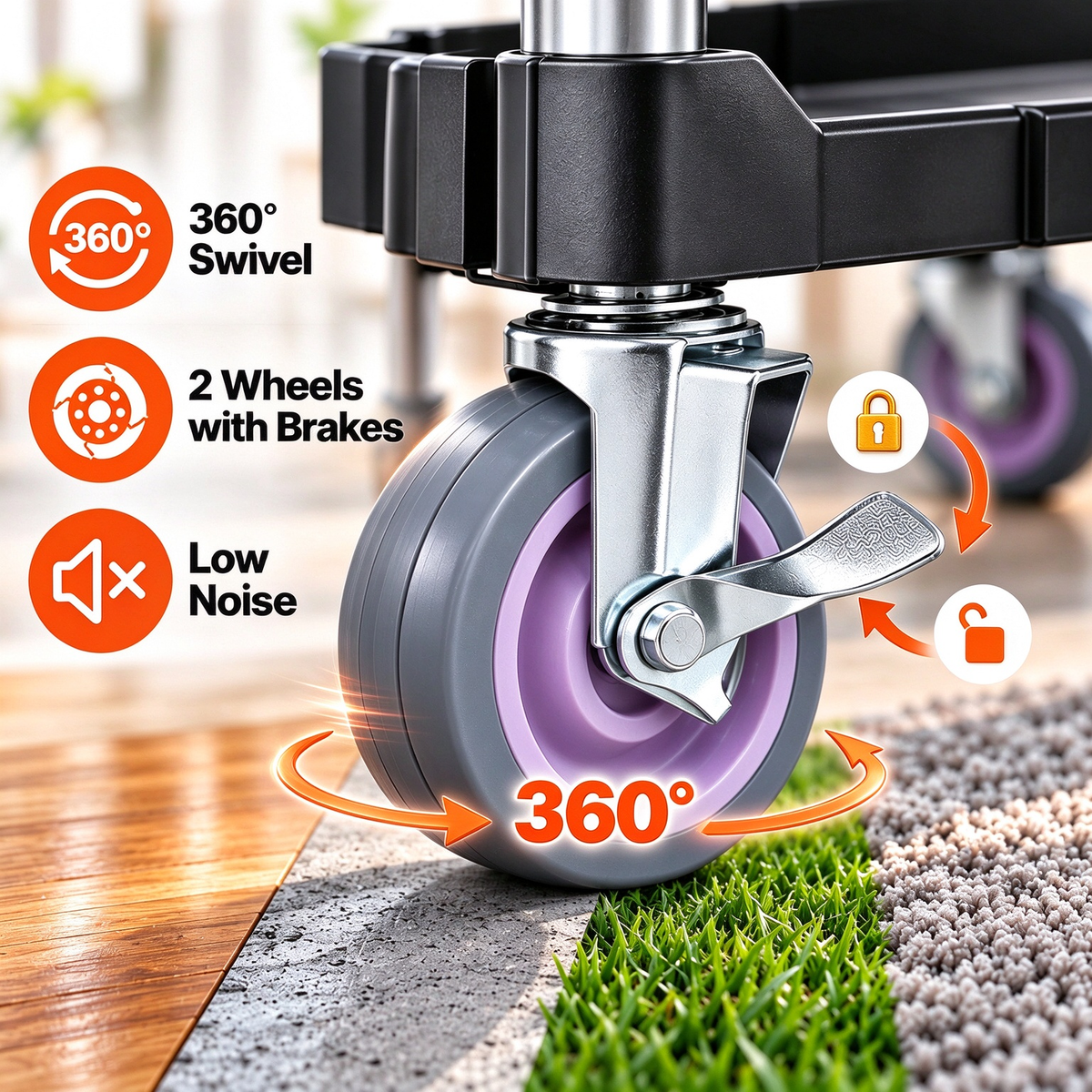 ⏰Limited Time Offer🎉Foldable 3-Tier Utility Cart