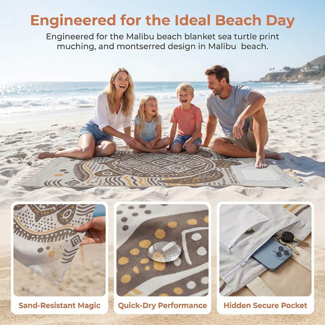 🏖️🏊‍♀️2‑in‑1 Convertible Beach Towel & Drawstring Backpack
