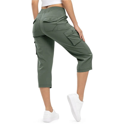 Women's Lightweight Hiking Capris: Quick-Dry, 6 Pockets, Loose Fit