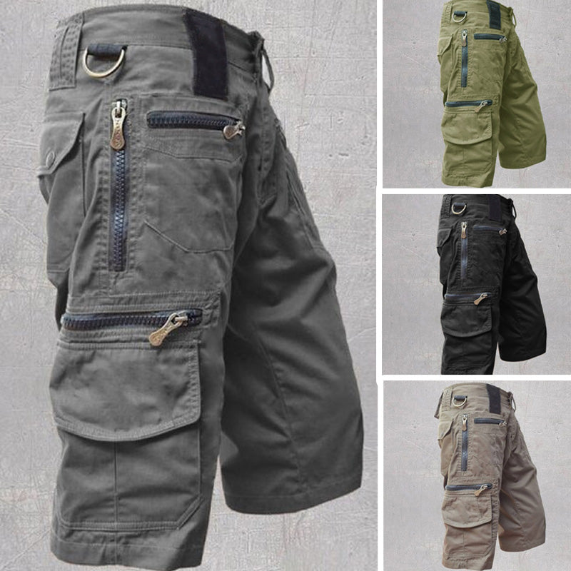 🩳Men's Outdoor Sporty Fitness Multifunctional Shorts – 8 Pockets, Durable Cotton, Adjustable ✨
