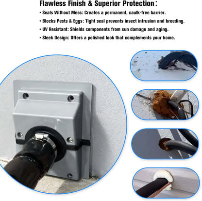 📍49% OFF🔥 - HVAC Wall Penetration & Line-Set Cover Kit – Retrofit Finish Solution