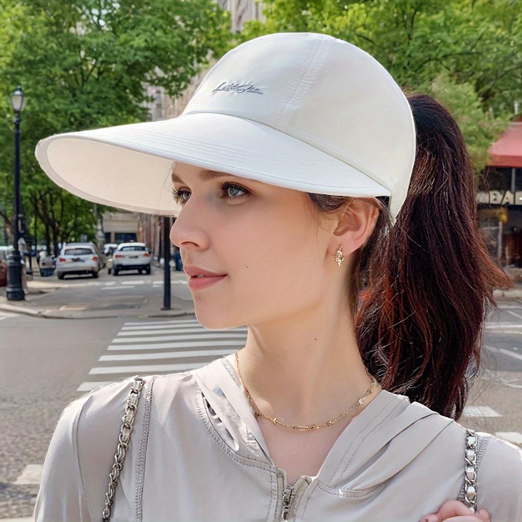 summer sun-protective baseball caps, unisex, lightweight and adjustable, Velcro closure, wide brim, suitable for all seasons, elastic design.