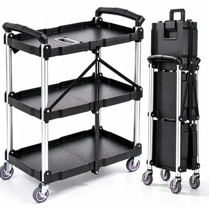 ⏰Limited Time Offer🎉Foldable 3-Tier Utility Cart