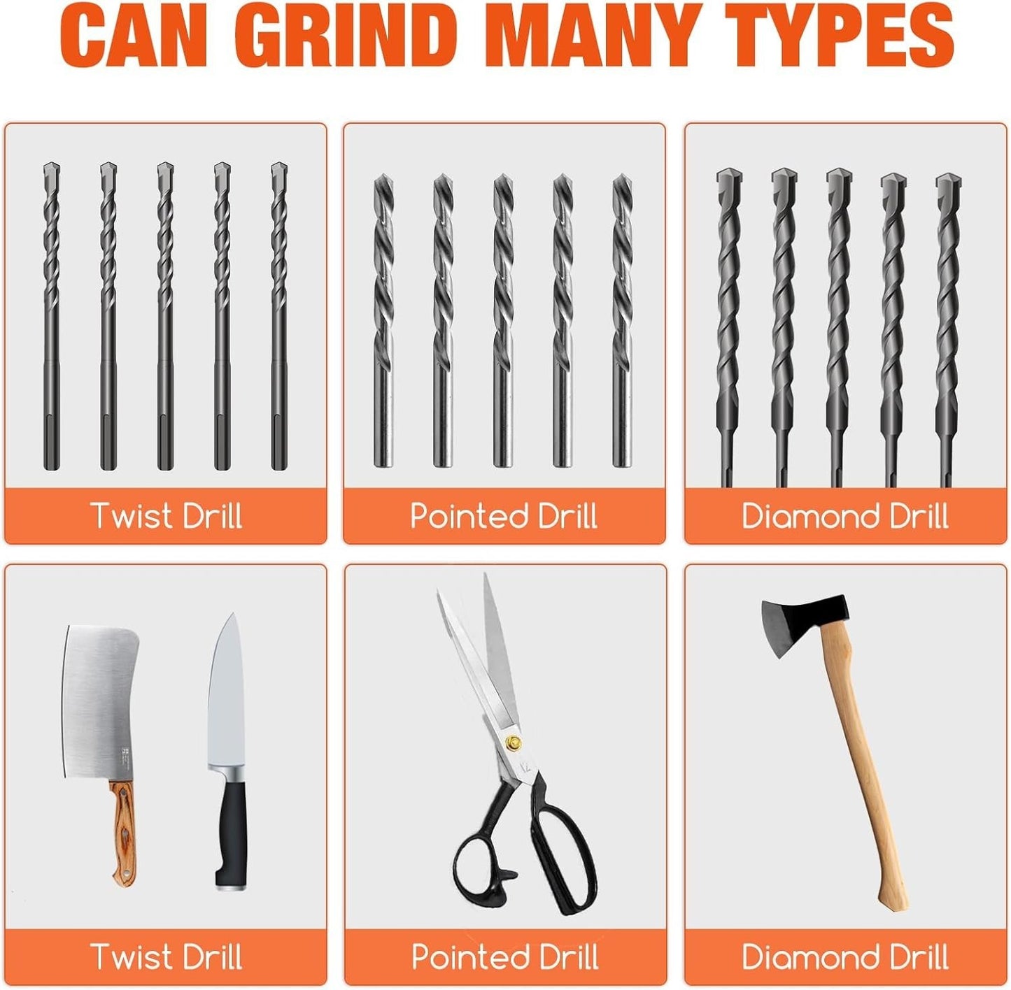 Multi-Function Drill Bit Sharpener