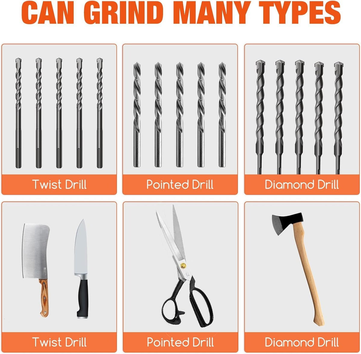 Multi-Function Drill Bit Sharpener