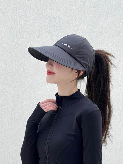 summer sun-protective baseball caps, unisex, lightweight and adjustable, Velcro closure, wide brim, suitable for all seasons, elastic design.