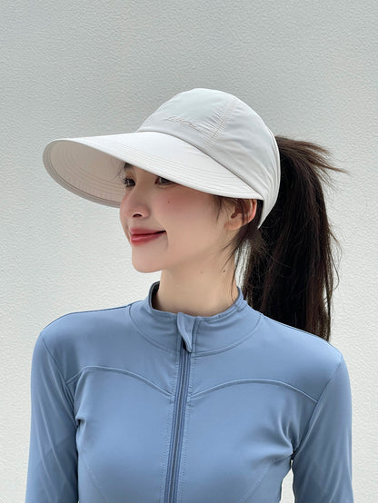 summer sun-protective baseball caps, unisex, lightweight and adjustable, Velcro closure, wide brim, suitable for all seasons, elastic design.